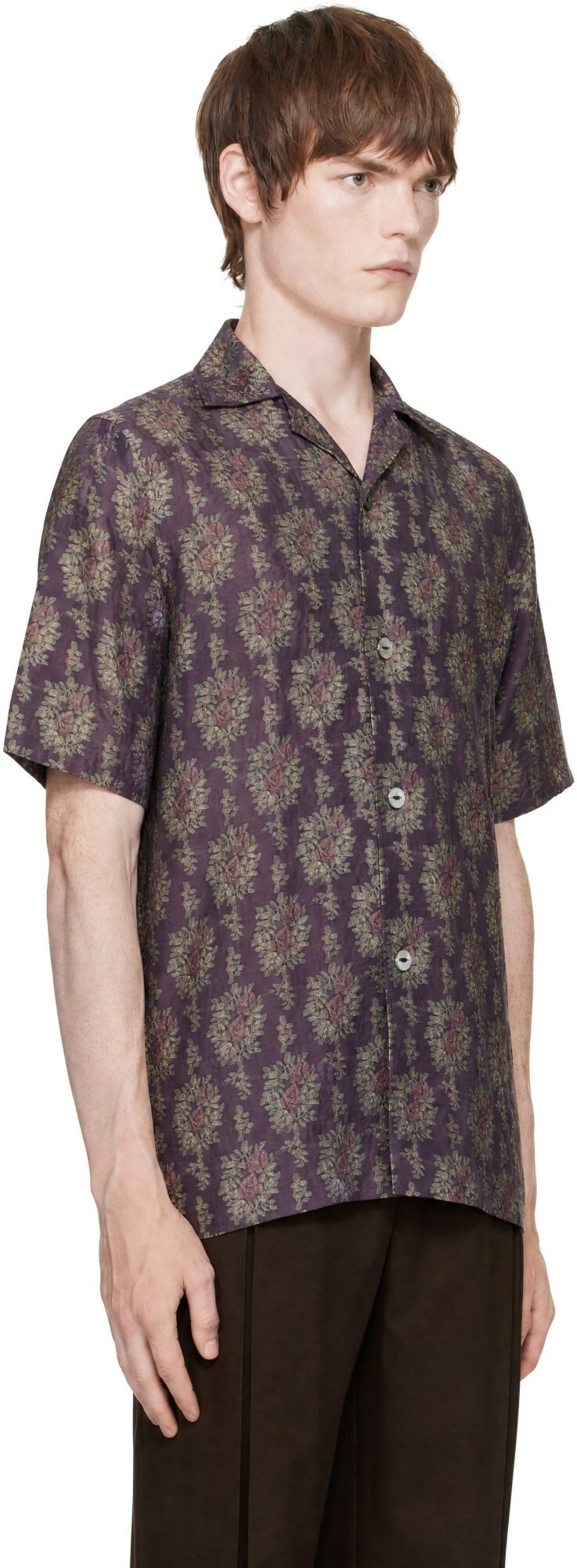 NEEDLES Purple Cabana Shirt