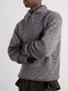 Auralee - Wool Half-Zip Sweater - Gray