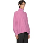 Lemaire Pink Cotton Turtleneck