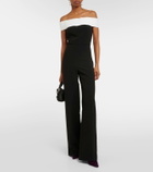 Roland Mouret Off-shoulder crêpe jumpsuit