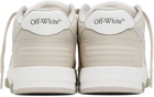 Off-White White & Beige Out Of Office Sneakers