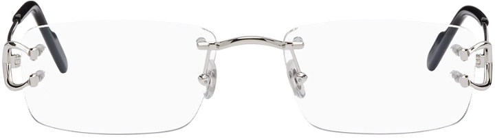 Photo: Cartier Silver Rimless Glasses