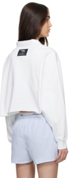 HommeGirls White Cropped Rugby Polo