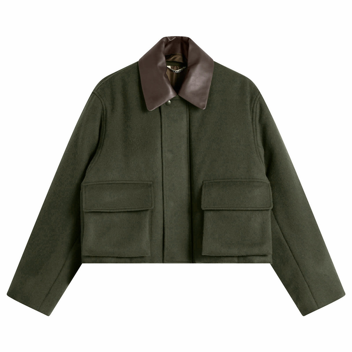 ジャケット・アウター AURALEE 20aw WOOL CASHMERE LAMINATECOAT AURALEE Black Wool Cashmere Laminate Coat Auralee