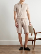 Kiton - Straight-Leg Linen Drawstring Shorts - Neutrals