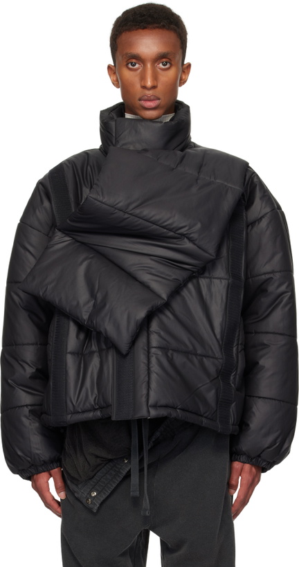 Photo: Y/Project Black Velcro Puffer Jacket