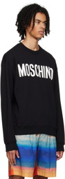 Moschino Black Printed Sweatshirt