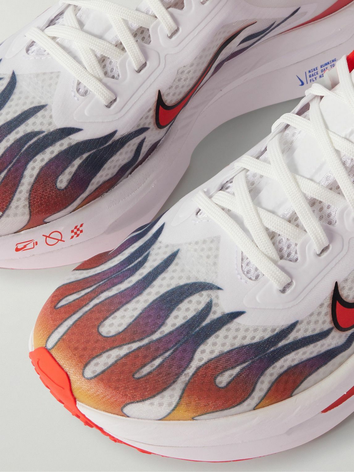 NIKE RUNNING - Zoom Fly 6 Rubber-Trimmed Mesh Running Sneakers - Red