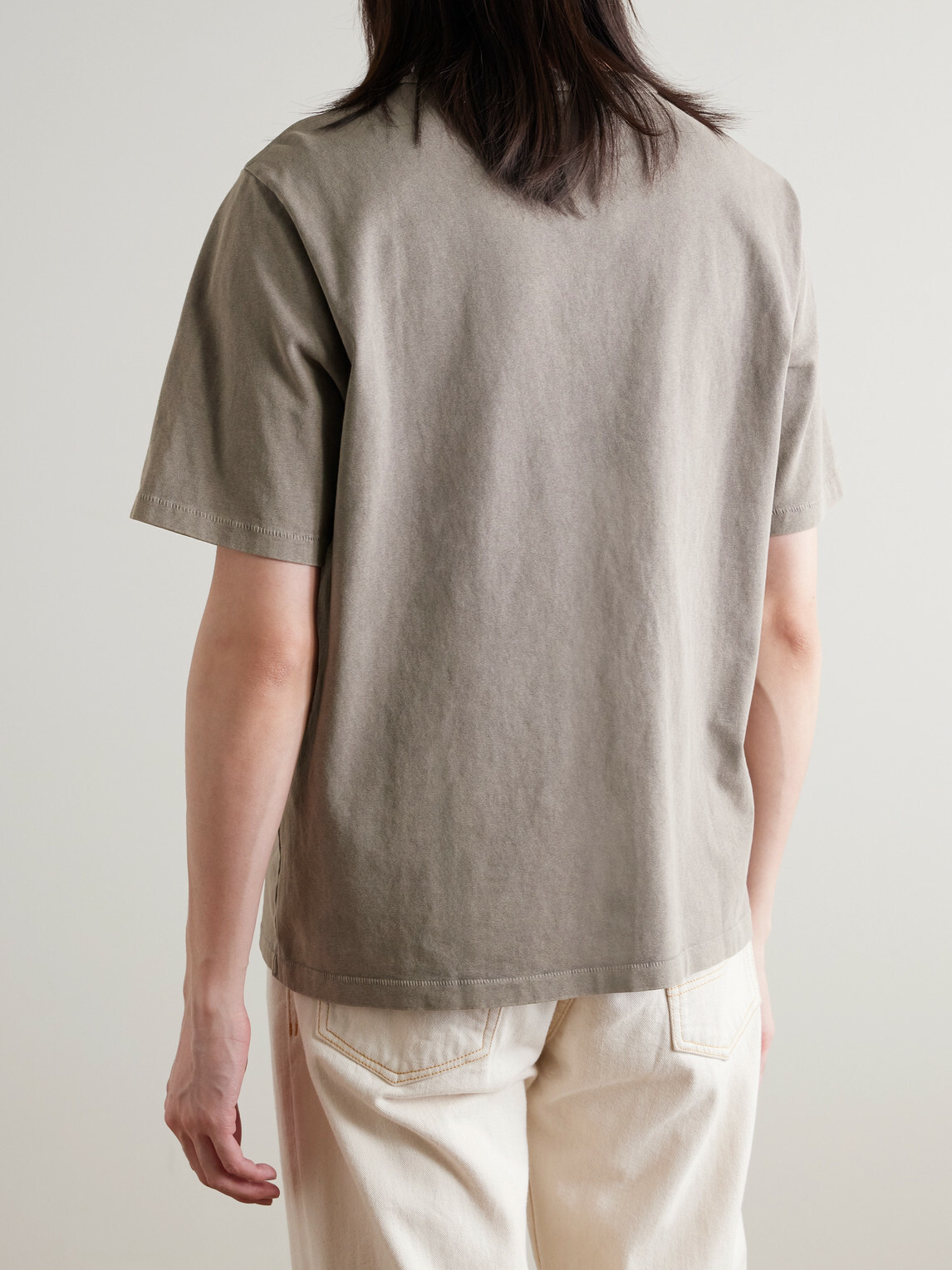 Corridor - Garment-Dyed Cotton-Jersey T-Shirt - Gray
