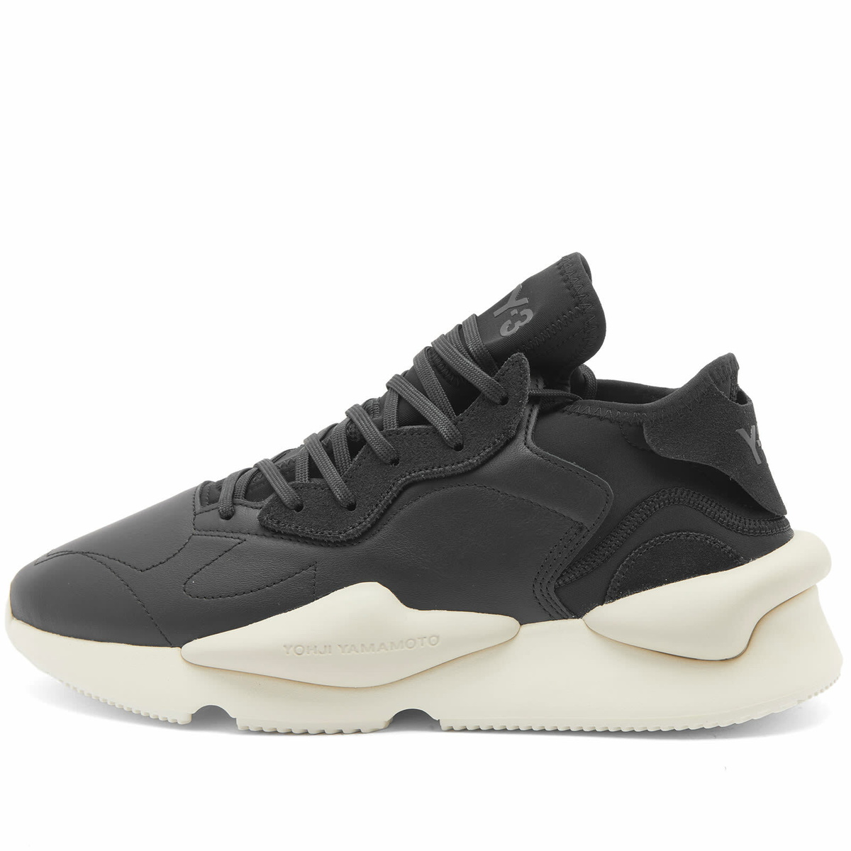 Y3 Men\'s Kaiwa Low Top Sneakers Y-3 KAIWA KNIT BLACK/WHITE Sneakers YOHJI YAMAMOTO ADIDAS  main image 2