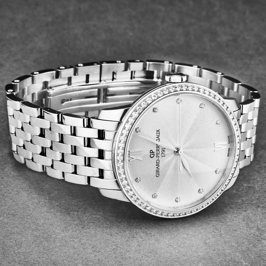 Girard Perregaux 1966 Automatic Diamond Silver Dial Ladies Watch 49523D11A171-11A