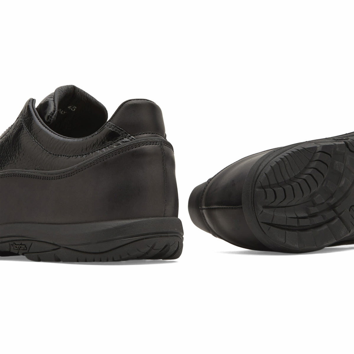Diemme Men's Licata in Black Crackled Patent Leather