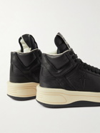 Rick Owens - Converse TURBOWPN Weapon Leather High-Top Sneakers - Black