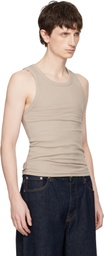 Seventh Taupe Base Rib Tank Top