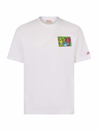 MC2 Saint Barth Man Cotton T-shirt With Keith Haring Design Front And Back Print | Keith Haring Special Edition