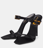 Saint Laurent Leather-trimmed sandals