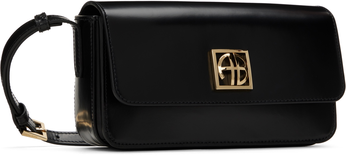 新シーズン☆ANINE BING ブラック Elly ショルダーバッグ ANINE BING Black Elly Crossbody Bag ANINE BING