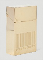 Barcode Cigarette Case in Gold
