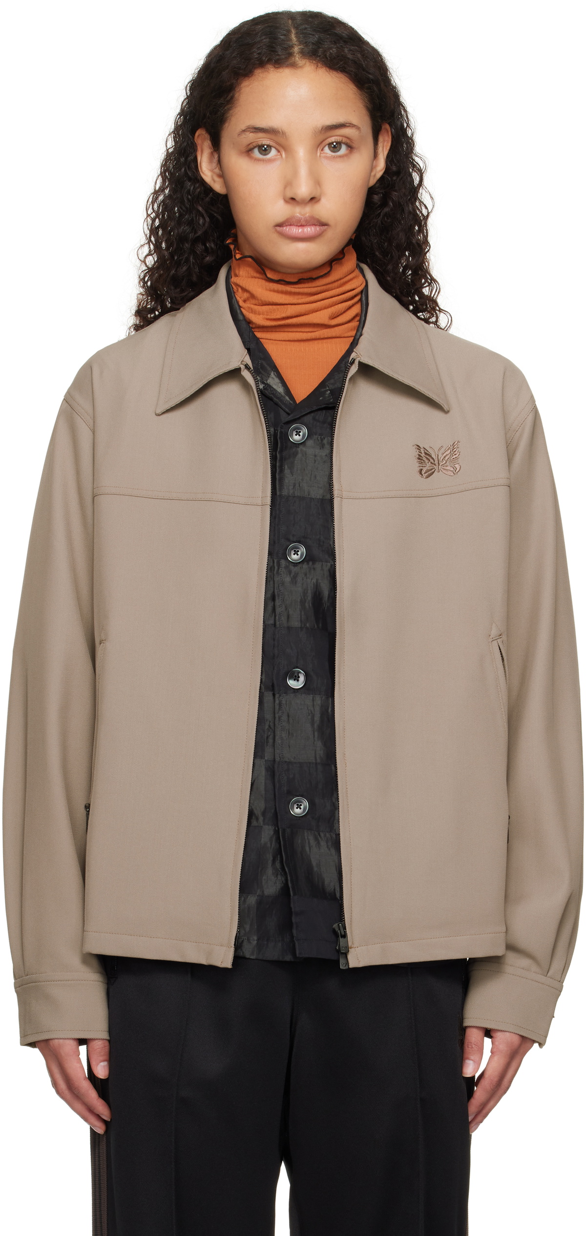 NEEDLES Taupe Sport Jacket Needles