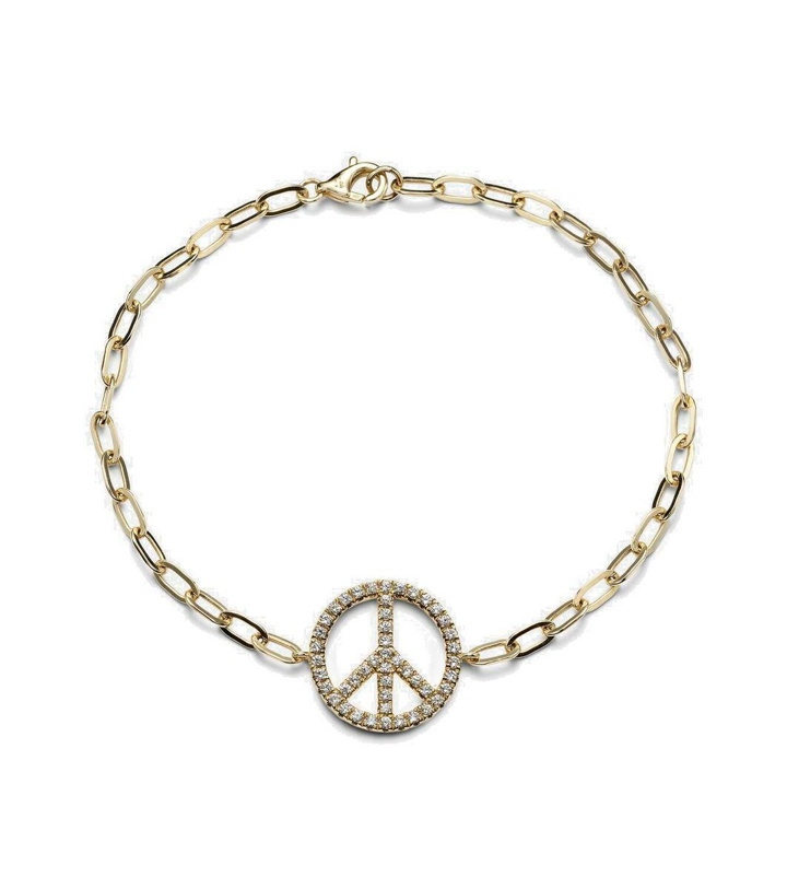 Photo: Roxanne First Peace Out 14kt gold bracelet with diamonds