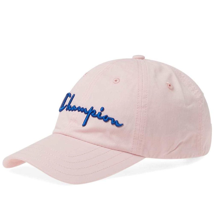 Photo: Champion Reverse Weave Logo Baseball Cap Pink