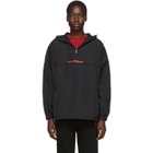 Polythene* Optics Black Half-Zip Windbreaker Jacket