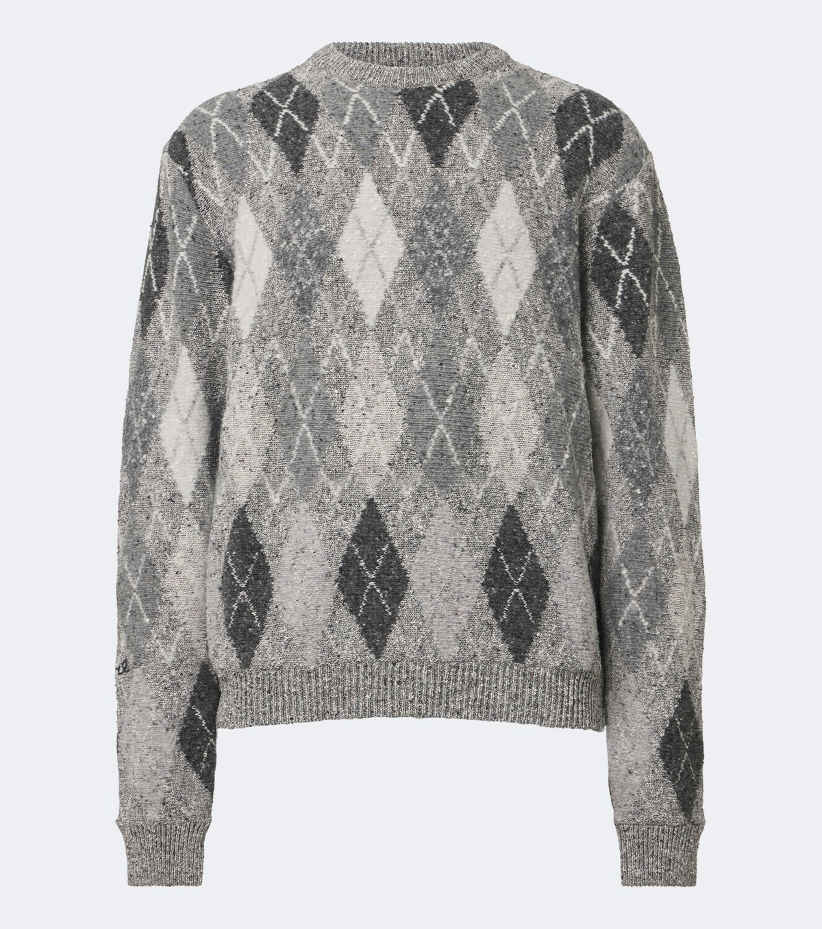 ERL Argyle cotton and wool-blend sweater