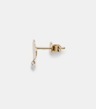 Persée 18kt gold single earring with diamonds
