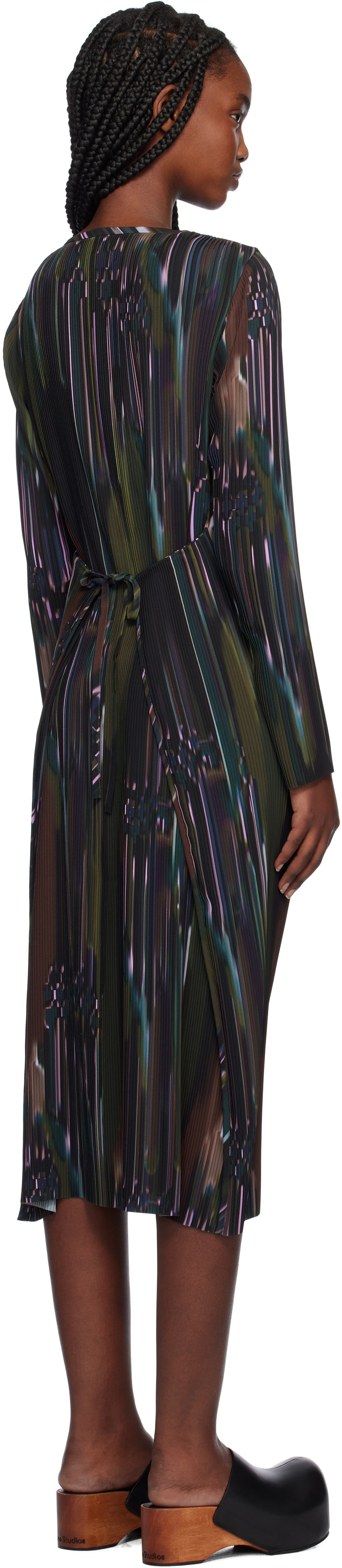 Henrik Vibskov Multicolor Knight Plisse Midi Dress
