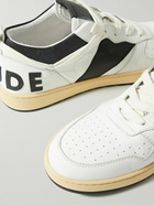 Rhude - Rhecess Colour-Block Distressed Leather Sneakers - White