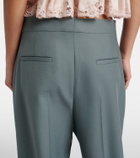 Chloé Pleated virgin wool straight pants