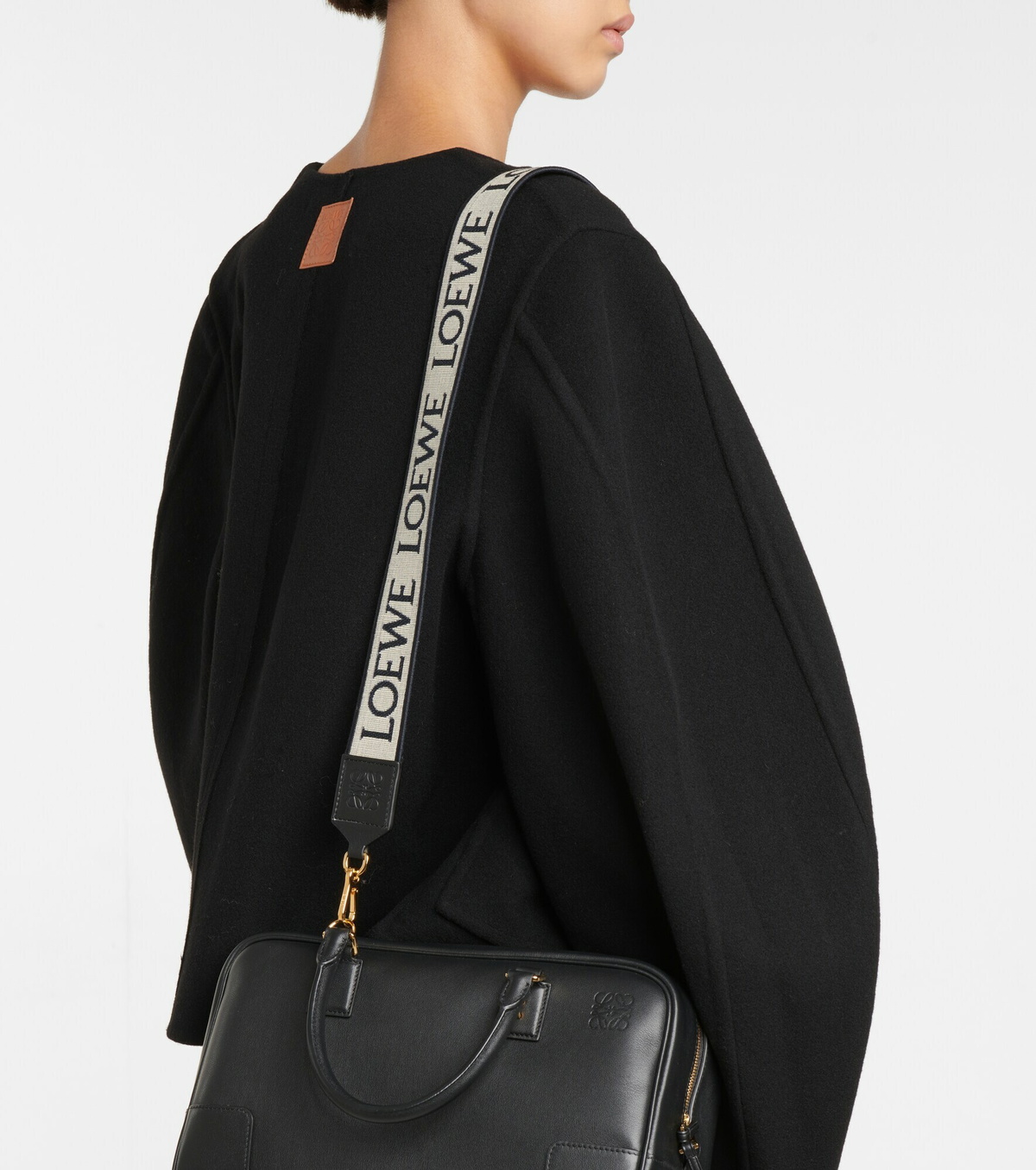 Loewe - Anagram leather-trimmed bag strap Loewe