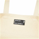 Moncler Genius x Palm Angels Tote Bag in White/Navy