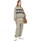 Fear of God ESSENTIALS Gray Cropped Relaxed Panelled Sweatshirt