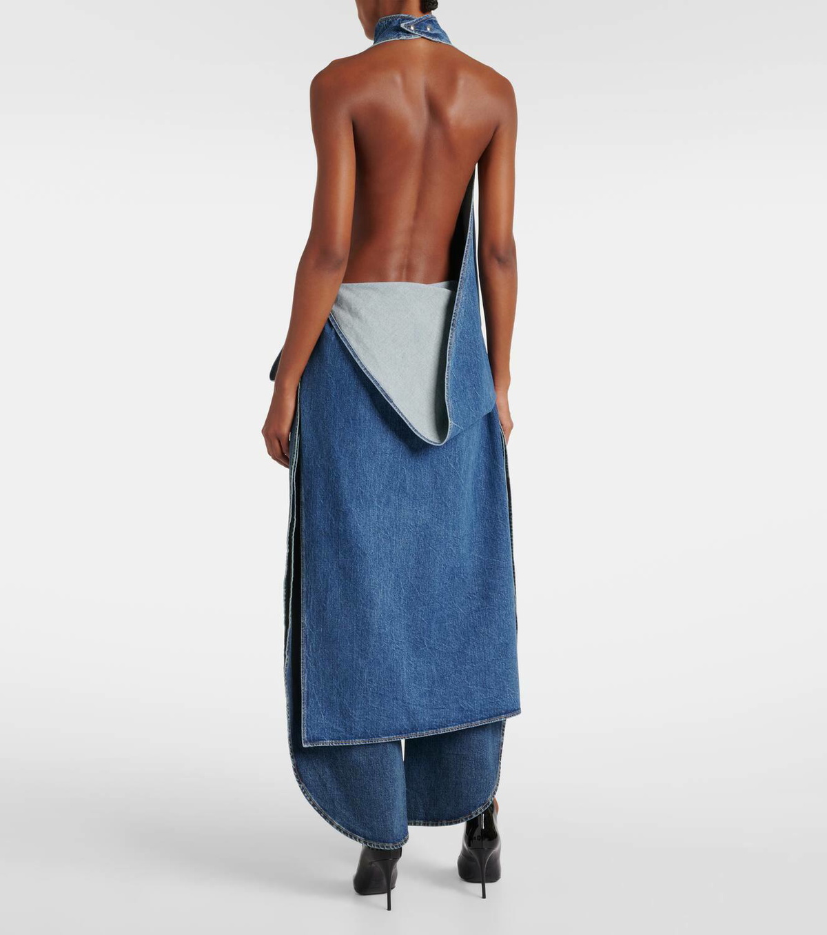 Alaïa Caped denim top