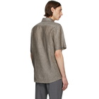 Z Zegna Grey Linen Shirt