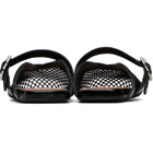 ALAÏA Black Fishnet Mule Ballerina Flats