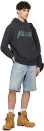 Ksubi Blue MAXX Operator Champagne Denim Shorts