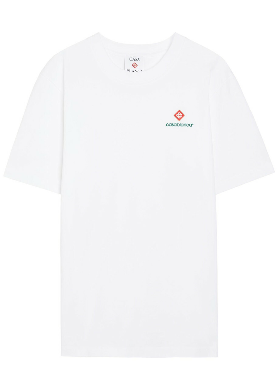 Casablanca Logo-print Cotton T-shirt White