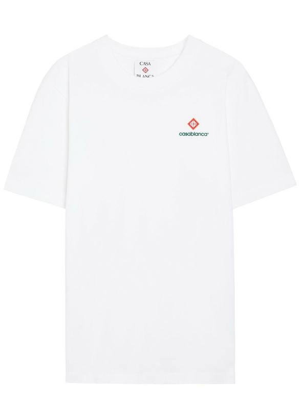 Photo: Casablanca Logo-print Cotton T-shirt White