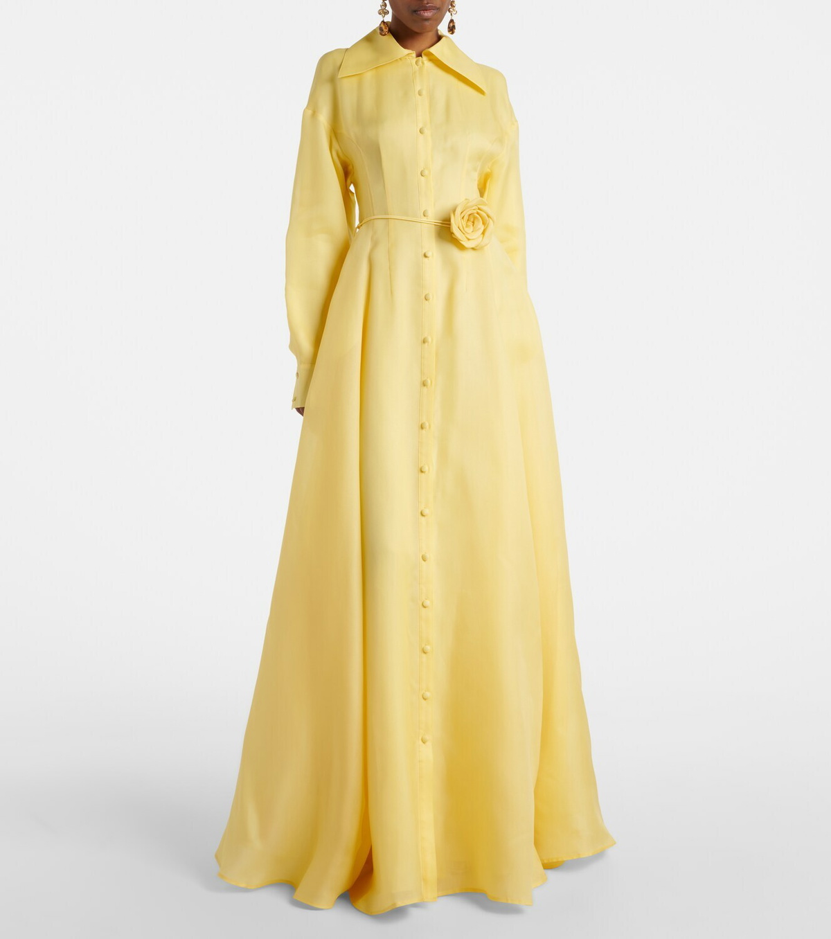 Leo Lin Josephine floral silk gown