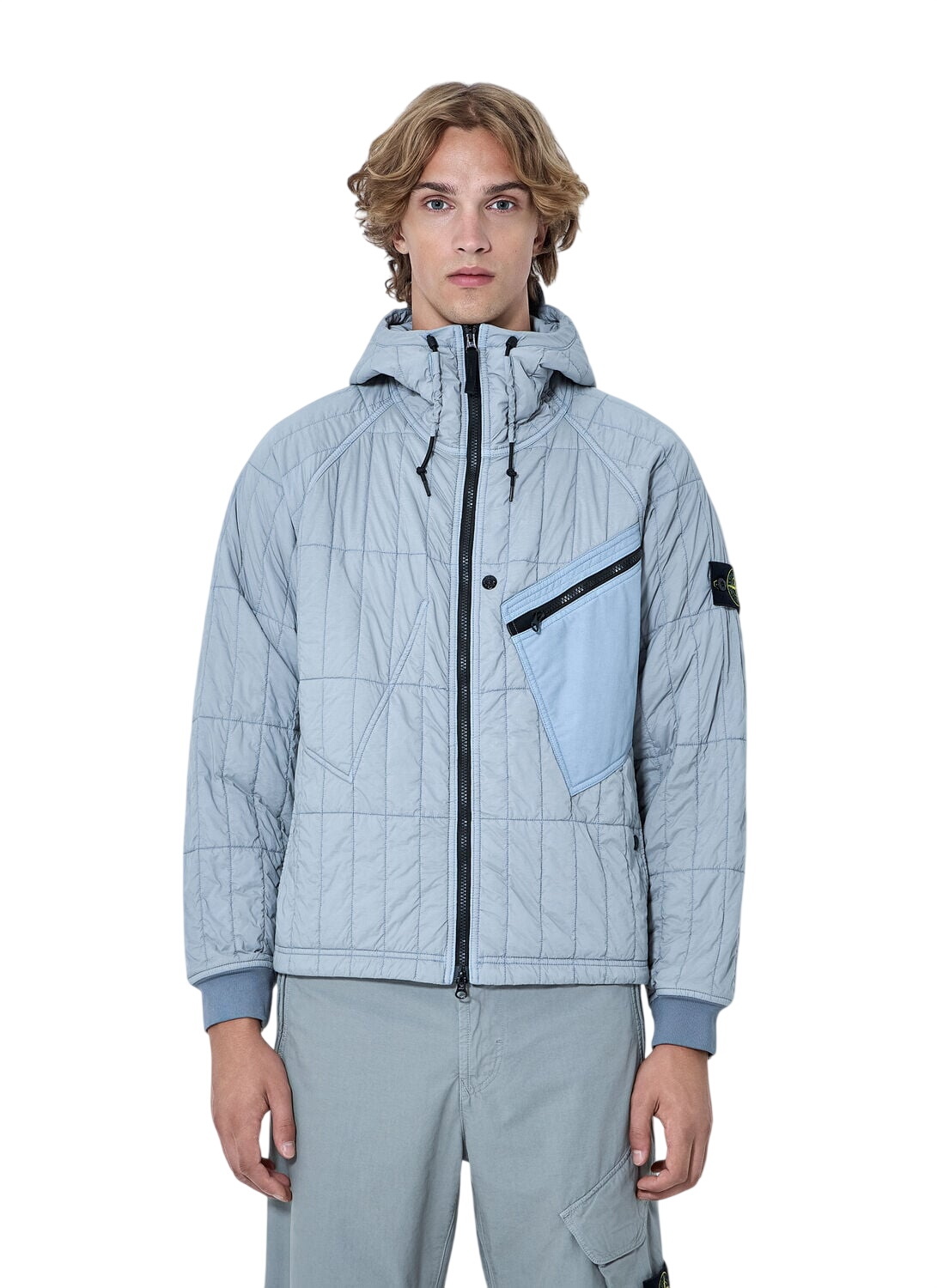 Stone Island Tela Smerigliata Hooded Shirt Jacket Stone Island