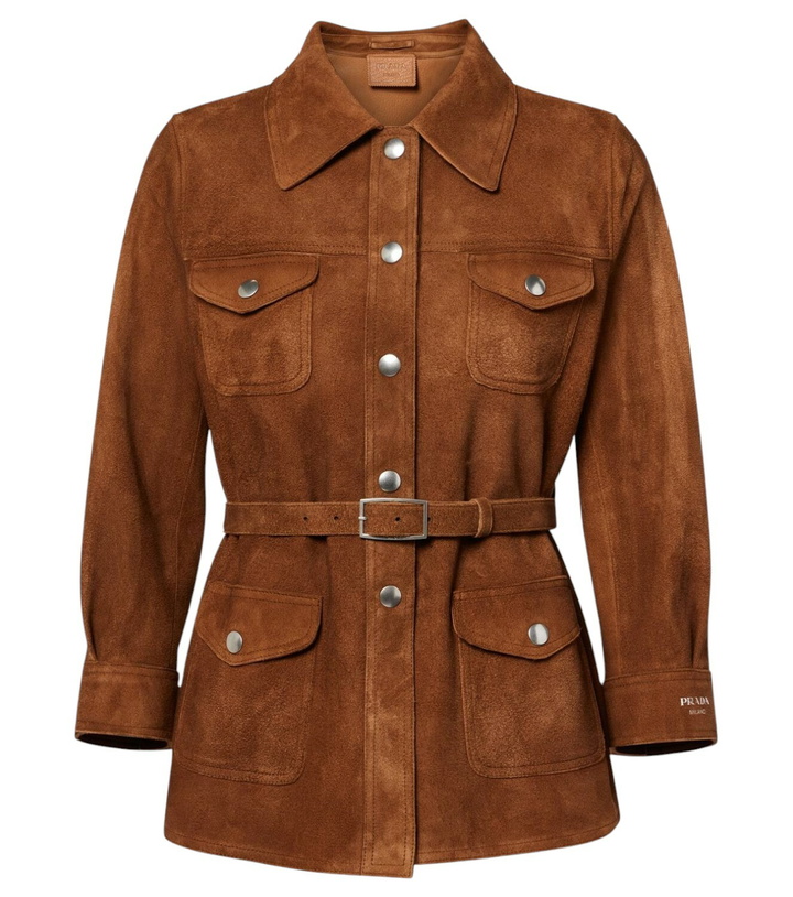 Photo: Prada Suede overshirt