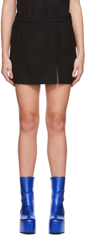 Photo: Dries Van Noten Black Slit Miniskirt