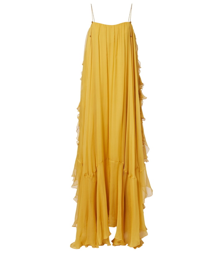 Photo: Chloé Ruffled silk muslin gown