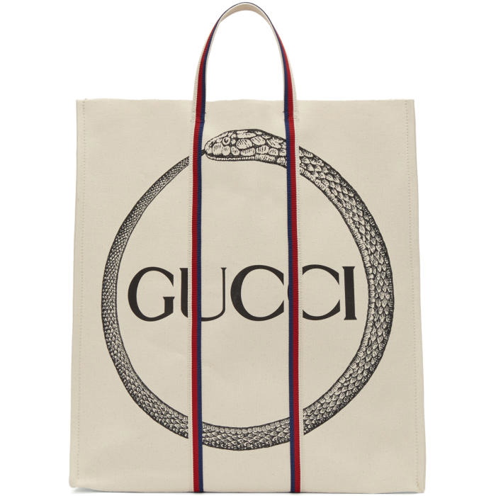 Photo: Gucci Off-White Ouroboros Logo Tote 