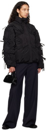 Sandy Liang Black Etoile Puffer Jacket