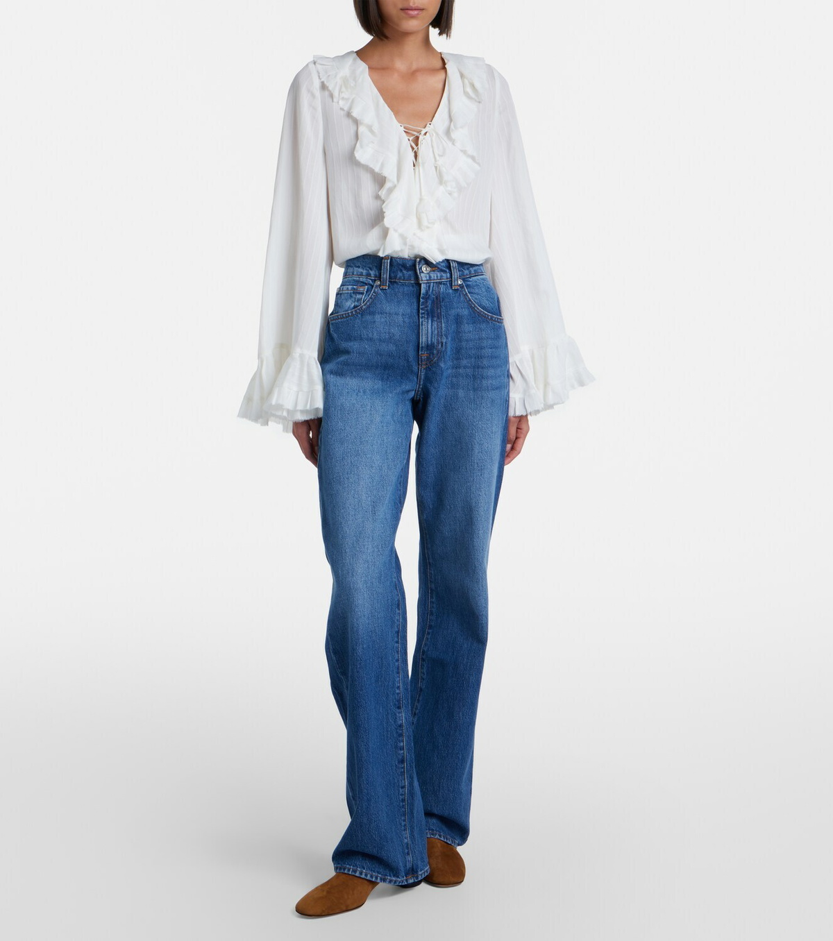 7 For All Mankind Tess straight jeans