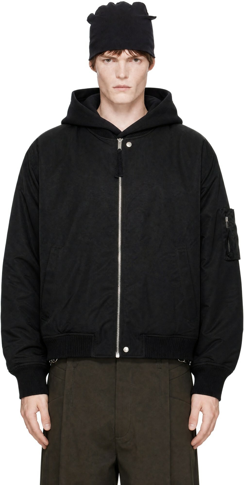 thom/krom Black 'M J 93' Bomber Jacket