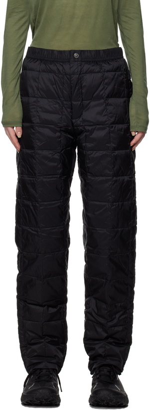 Photo: TAION Black Regular Down Trousers